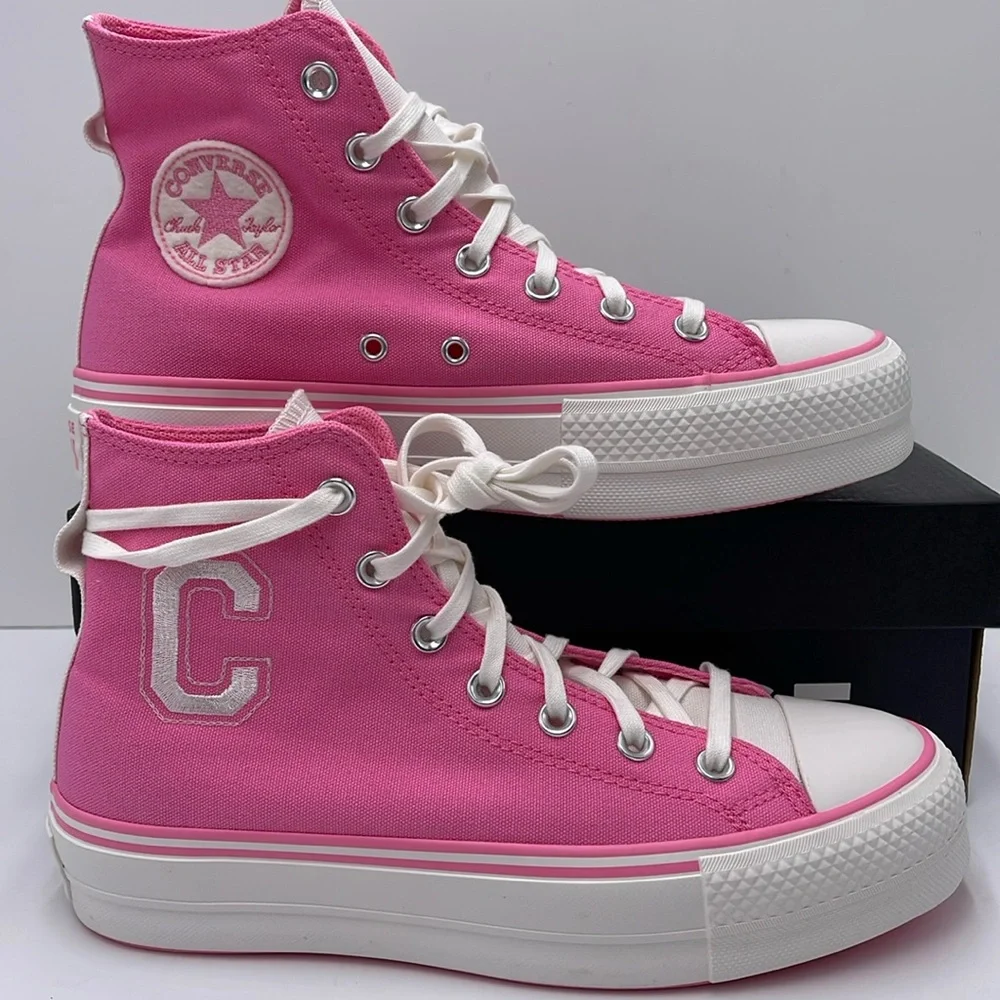 Converse WMNS A07141C CTAS LIFT HI OOPS PINK/OOPS PINK Platforms Sneakers